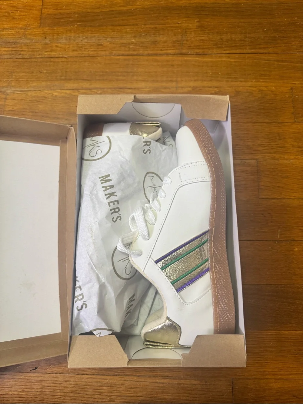 NEW IN BOX MARDI GRAS SNEAKERS 9
